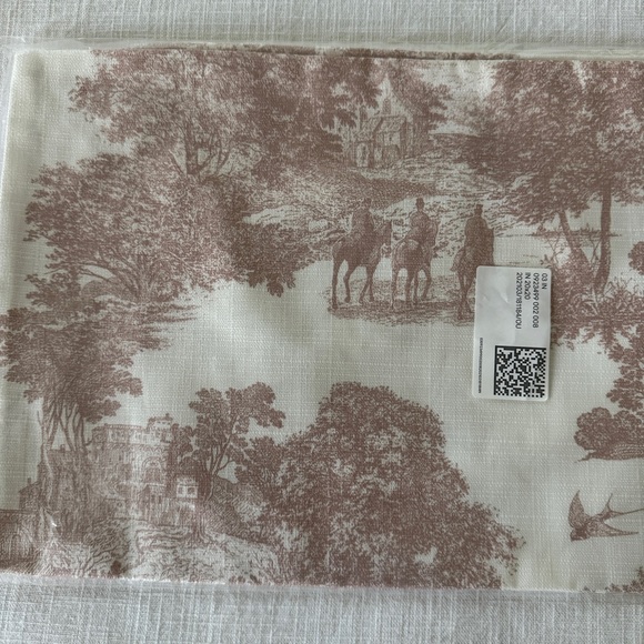H&M Pink/Rose Toile Print Pillow Cover - Picture 3 of 5